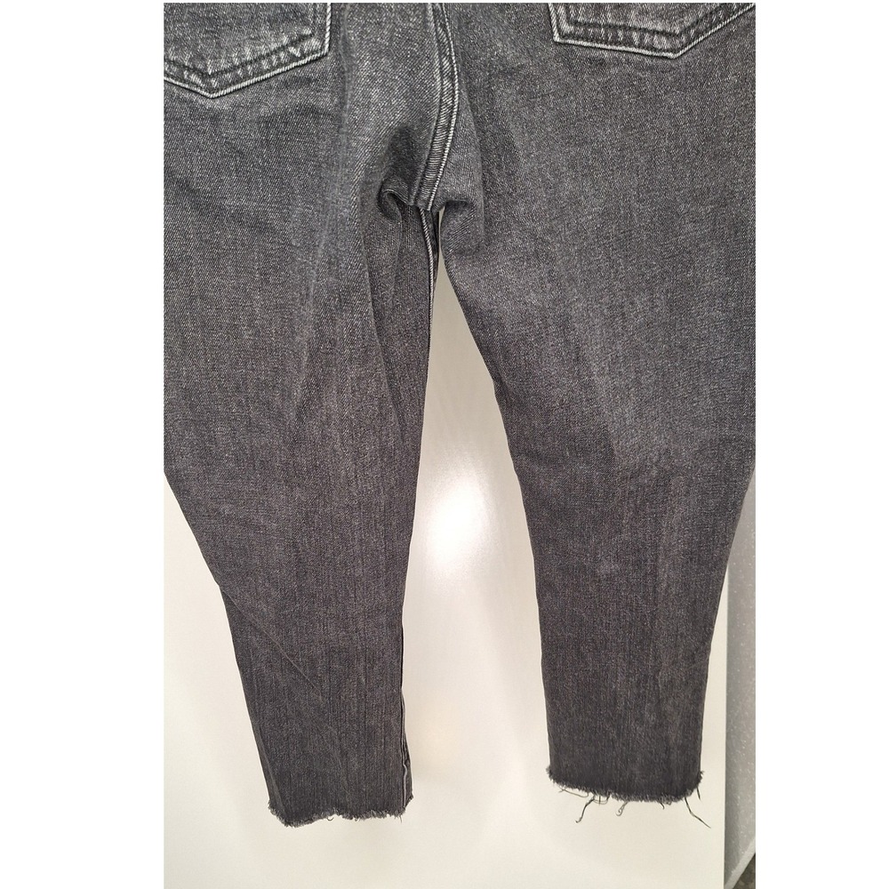 Abercrombie & Fitch The Skinny High Rise Jeans Washed Black Raw Hem 26 2s Womens - Picture 5 of 7